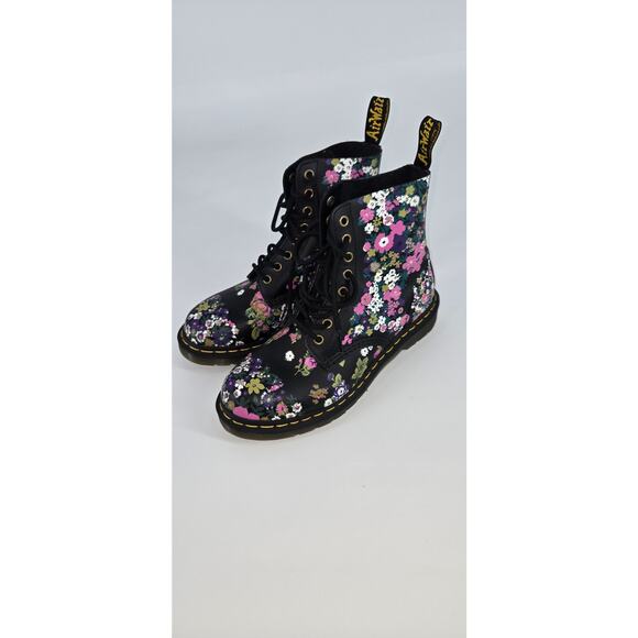 Dr. Martens 1460 Pascal Combat Boot Vintage Ditsy Floral Sz 8L Grunge Fairy - Picture 3 of 5